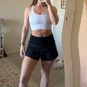 Lulu lemon black speed up high rise shorts